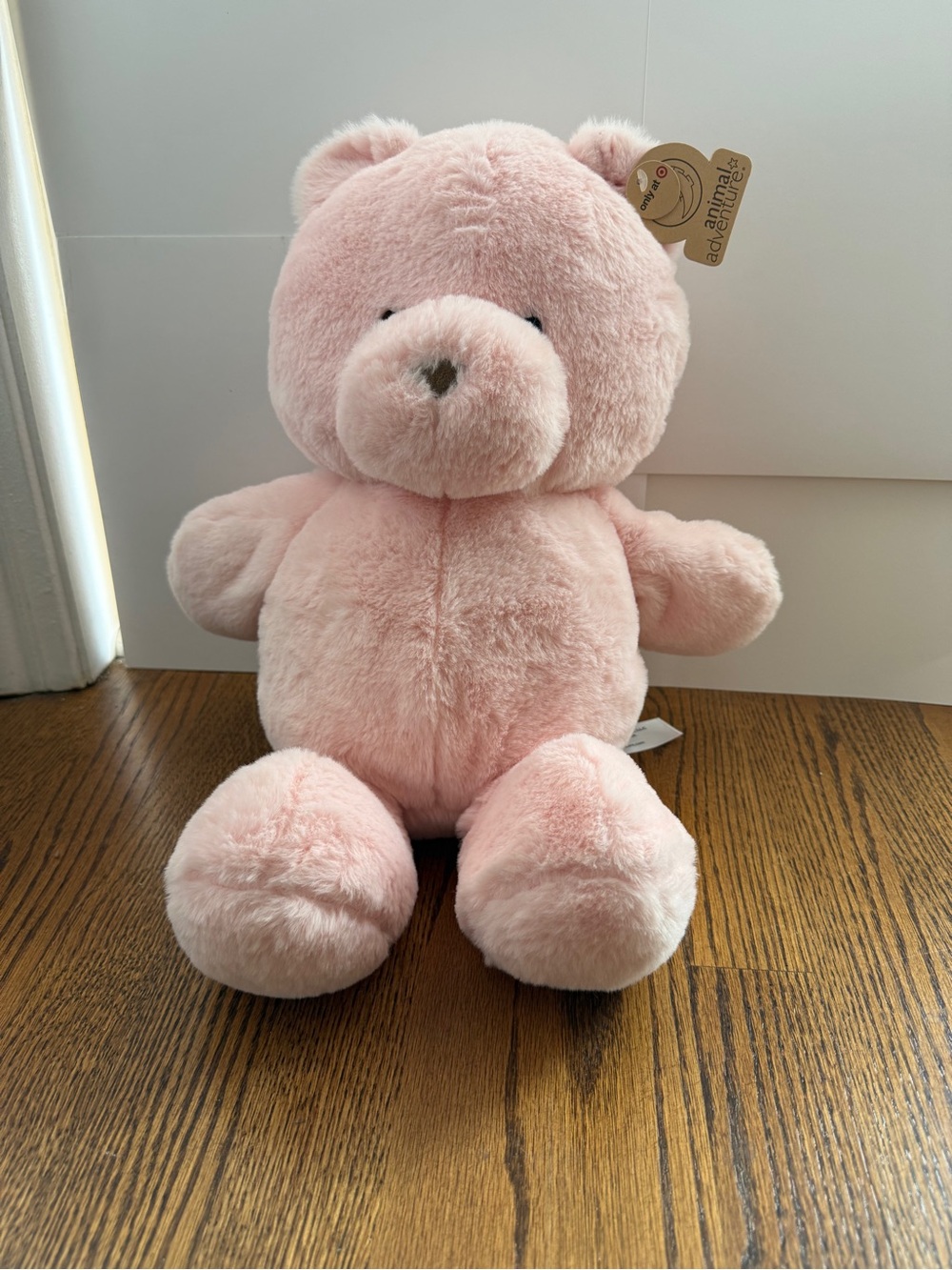 NWT  Target Soft Pink Plush Teddy Bear Stuffed Animal